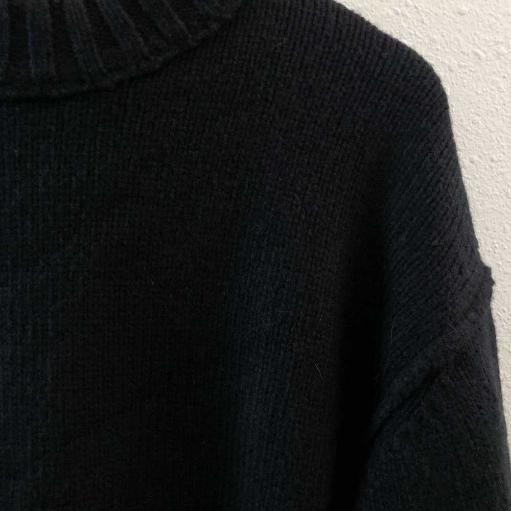 NWT GREY By JASON WU Fritz Oversized Black Crew Neck Sweater Small Size - Picture 7 of 12